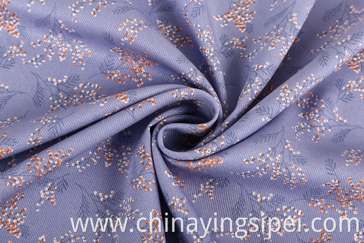 Factory price woven textile twill viscose floral rayon fabric for clothing